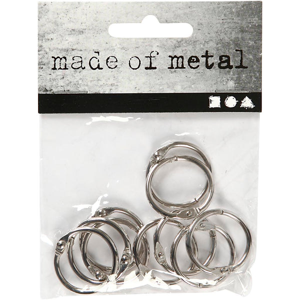 Bogring, diam. 19 mm, tykkelse 2 mm, 10 stk./ 1 pk.