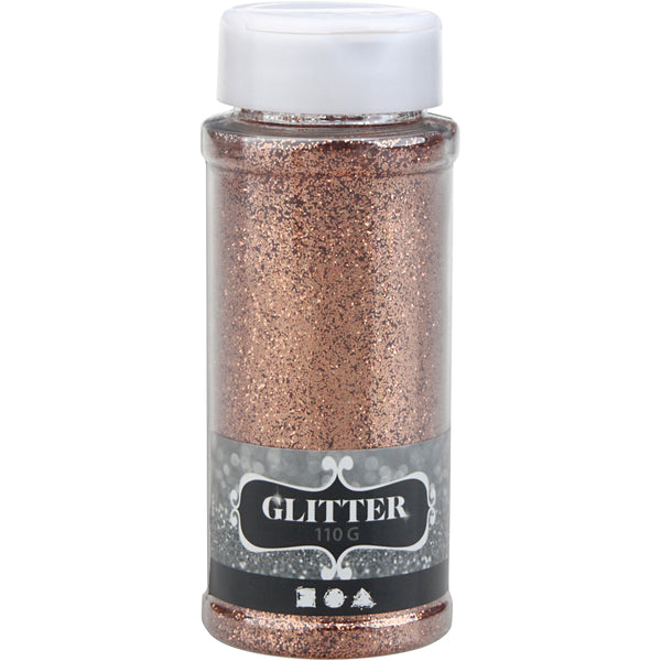 Glitter, kobber, 110 g/ 1 ds.
