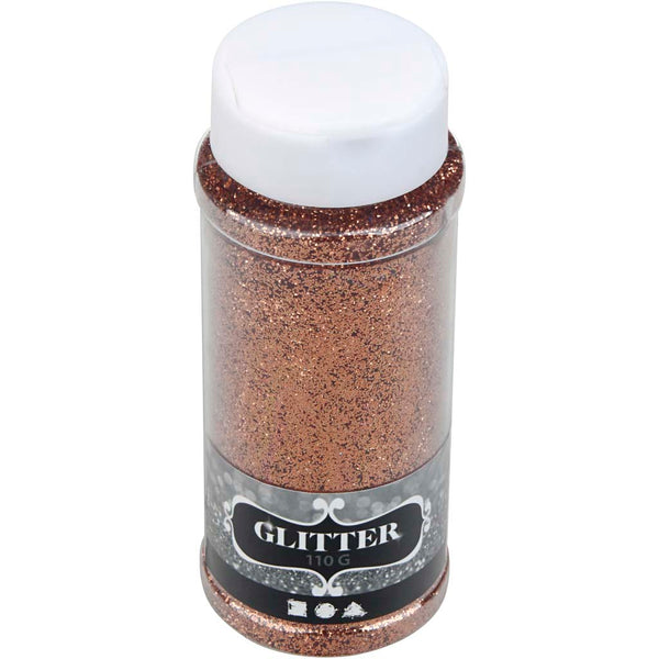 Glitter, kobber, 110 g/ 1 ds.