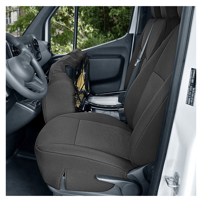 Sædeovertræk 1+2 til Mercedes Sprinter W907 (2018-) skræddersyet, sort/grå - Kegel