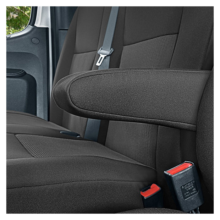 Sædeovertræk 1+2 til Mercedes Sprinter W907 (2018-) skræddersyet, sort/grå - Kegel