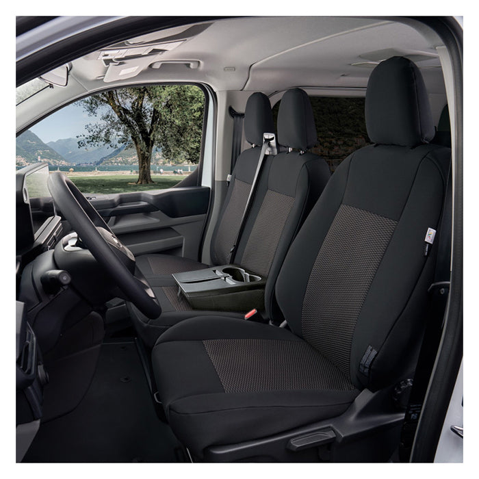 Sædeovertræk passagerside m/bord Transit Custom 2024-