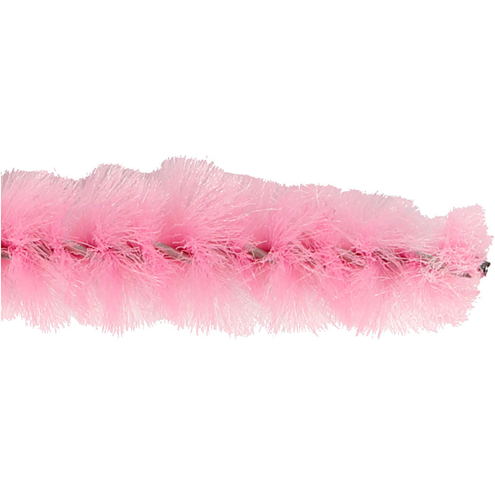 Chenille, L: 30 cm, tykkelse 6 mm, pink, 50 stk./ 1 pk.