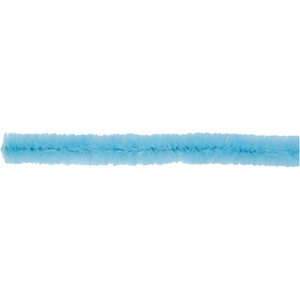Chenille, L: 30 cm, tykkelse 6 mm, blå, 50 stk./ 1 pk.