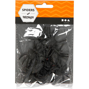 Edderkopper, str. 4 cm, 10 stk./ 1 pk.