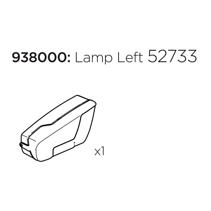 Venstre lygte til Thule 917/918 - erstatningslygte (52733) Thule