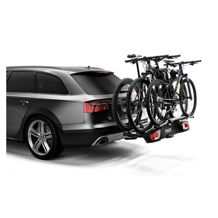 Trækmonteret cykelholder til 2 cykler, 60 kg, 13-pin, vippefunktion - Thule