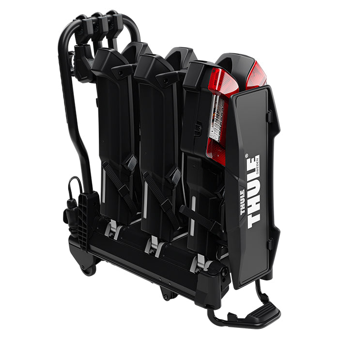 Cykelholder til 3 elcykler, foldbar til anhængertræk - Thule