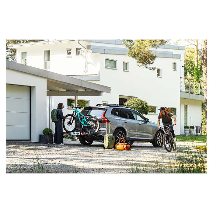 Cykelholder til 3 cykler, kompakt sammenklappelig, Fix4Bike til anhængertræk - Thule