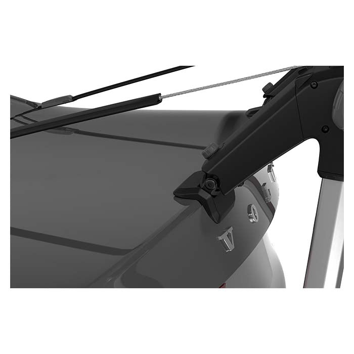 Hængende cykelholder til 2 cykler med no-sway og bagklapmontering - THULE