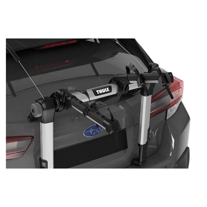 Hængende cykelholder til 2 cykler med no-sway og bagklapmontering - THULE