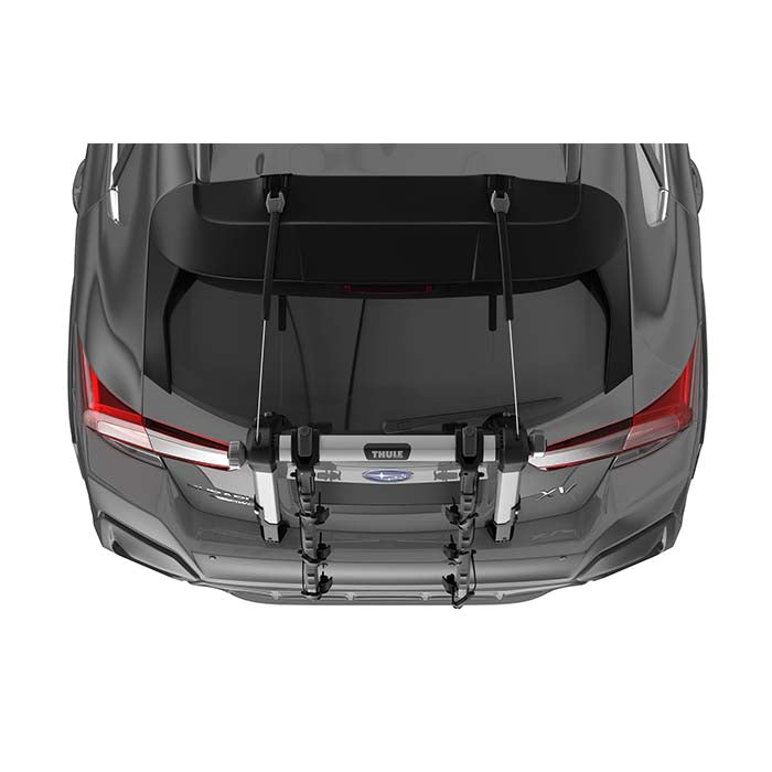 Hængende cykelholder til 3 cykler, no-sway, åben bagklap muligt - THULE