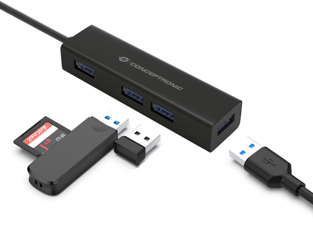 Conceptronic HUBBIES07B Hub 4 porte USB