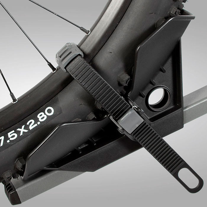 Cykelholder til 2 cykler, anhængertræk 50 mm, vippefunktion, lås - BuzzRack