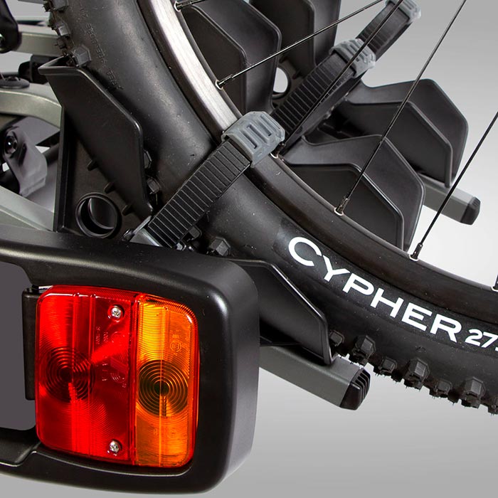 Cykelholder til 2 cykler, anhængertræk, op til 20 kg pr. cykel - BuzzRack