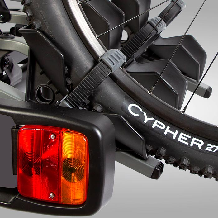 Cykelholder til 4 cykler til anhængertræk - robust og TUV-godkendt, BuzzRack