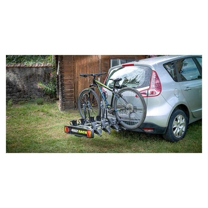 Cykelholder til 4 cykler til anhængertræk - robust og TUV-godkendt, BuzzRack