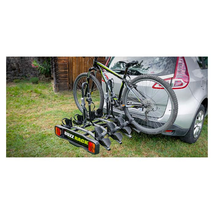 Cykelholder til 4 cykler til anhængertræk - robust og TUV-godkendt, BuzzRack