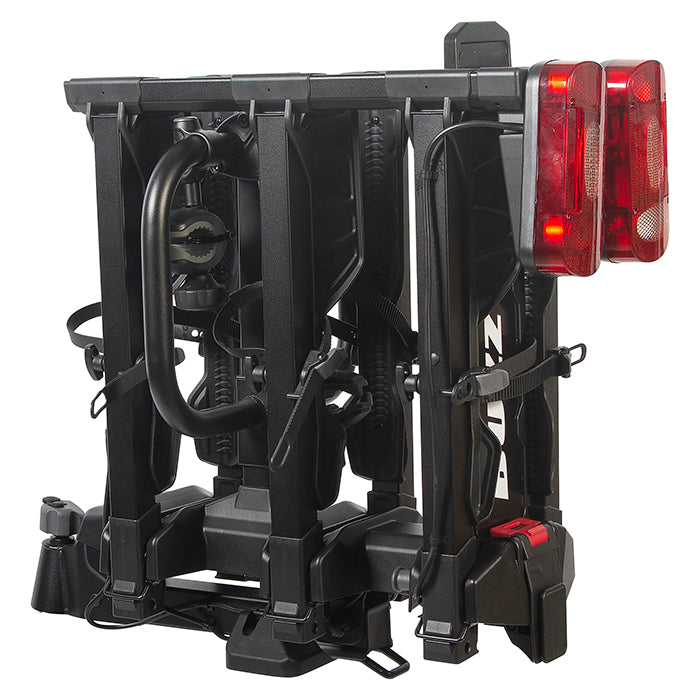 Cykelholder til 3 el-cykler, foldbar, tilt-funktion - Buzzrack