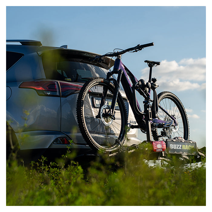 Cykelholder til 3 el-cykler, foldbar, tilt-funktion - Buzzrack