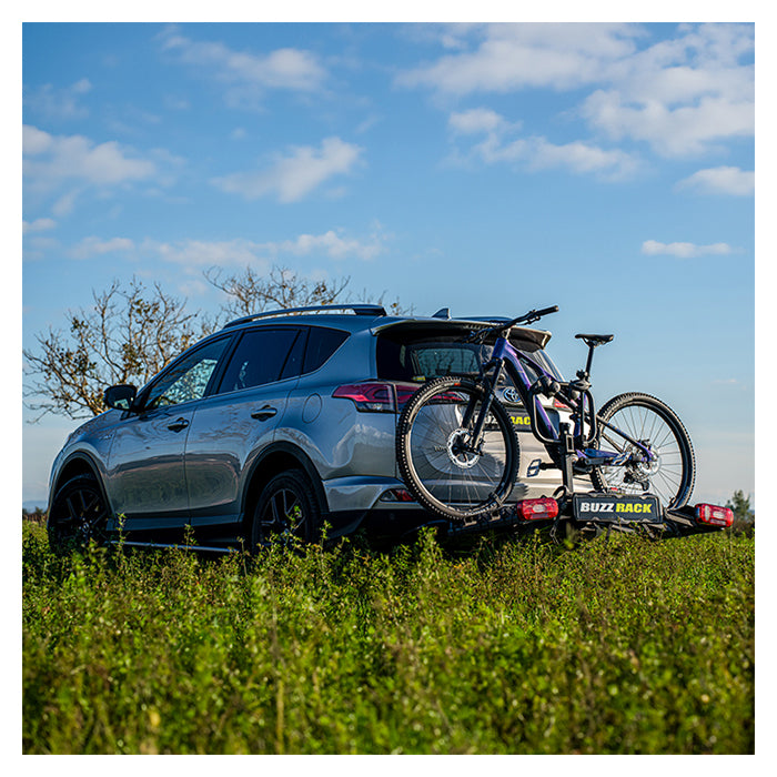 Cykelholder til 3 el-cykler, foldbar, tilt-funktion - Buzzrack