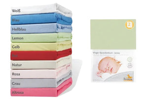Pinolino Stræklagen Til Vugge Jersey – Bedside Crib og Barnevogn (2 stk.), Jersey – Børneudstyr - Sove - Sengelinned og himmel (Jersey)