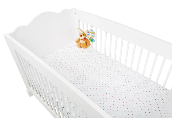 Pinolino Stræklagen til Baby og Juniorseng 2 stk., Jersey/Rosa Stjerner