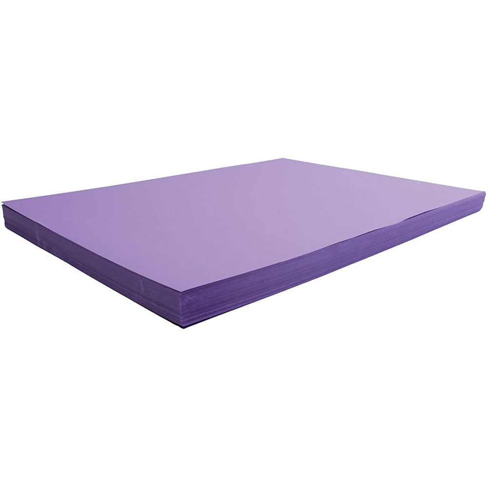 Karton, ark 50x70 cm, 270 g, lilla, 100 ark/ 1 pk.
