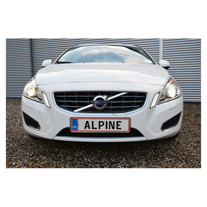 Rustfri nummerpladeramme i poleret stål 1 stk. - Netlager