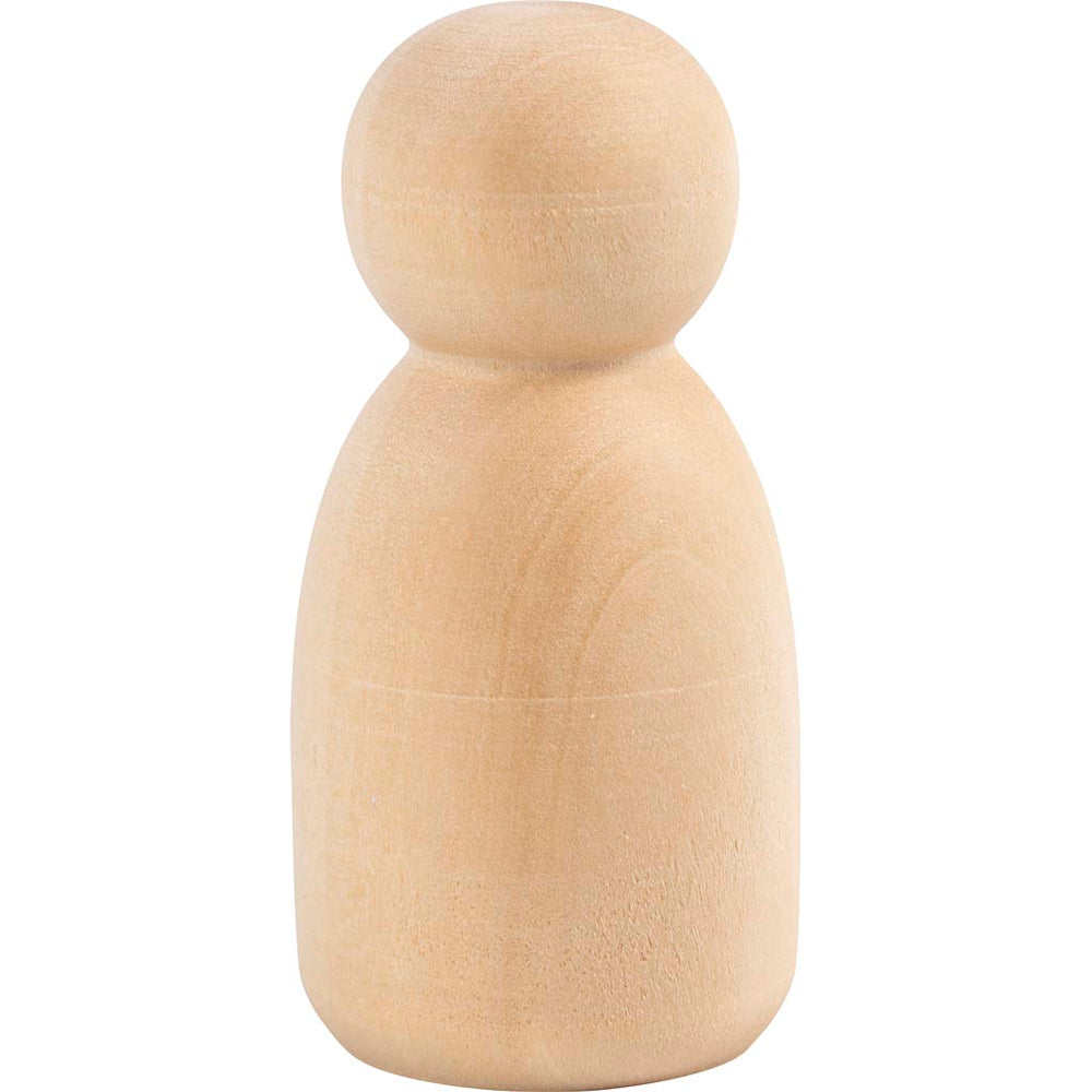 Træfigur krop, Oval, H: 6 cm, 5 stk./ 1 pk.