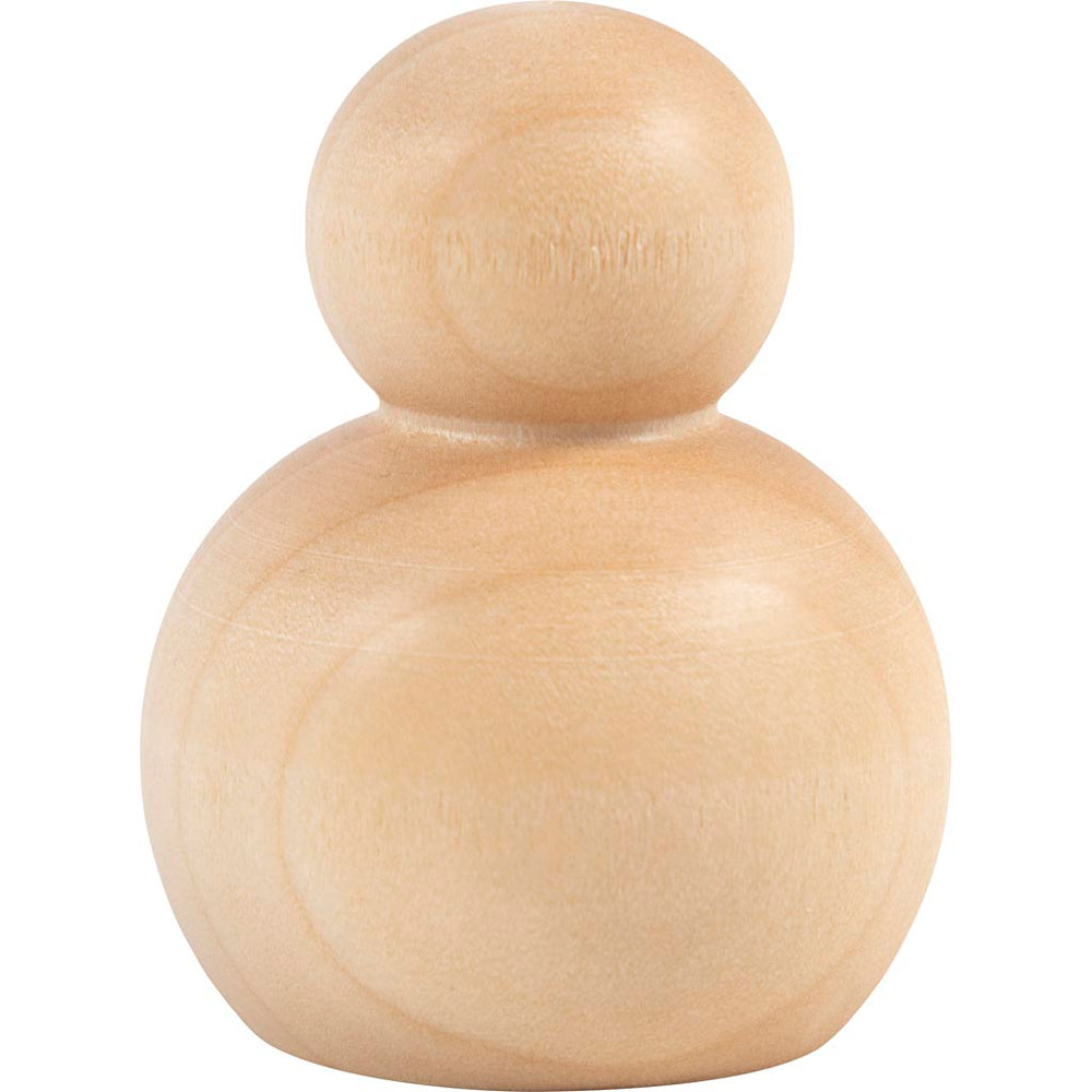 Træfigur krop, Rund, H: 5 cm, 5 stk./ 1 pk.