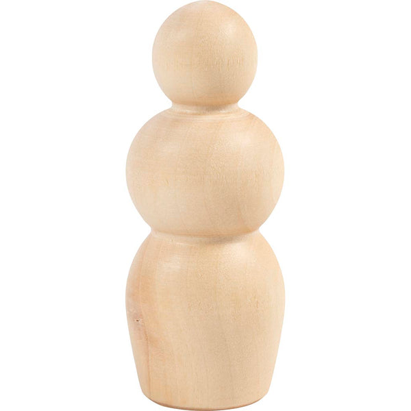 Træfigur krop, Timeglasform, H: 7,5 cm, 5 stk./ 1 pk.