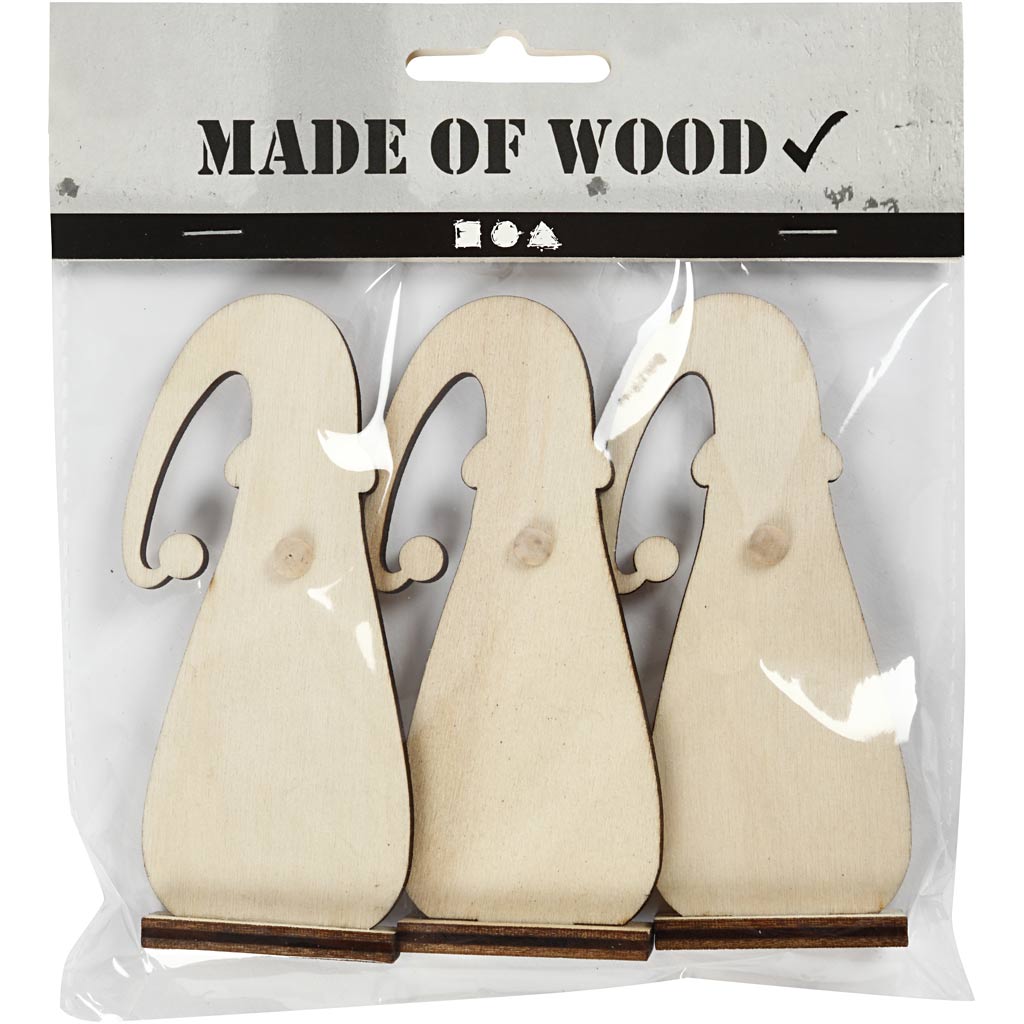 Næsenisse, H: 10 cm, D: 1,5 cm, B: 4,5 cm, tykkelse 3 mm, 3 stk./ 1 pk.