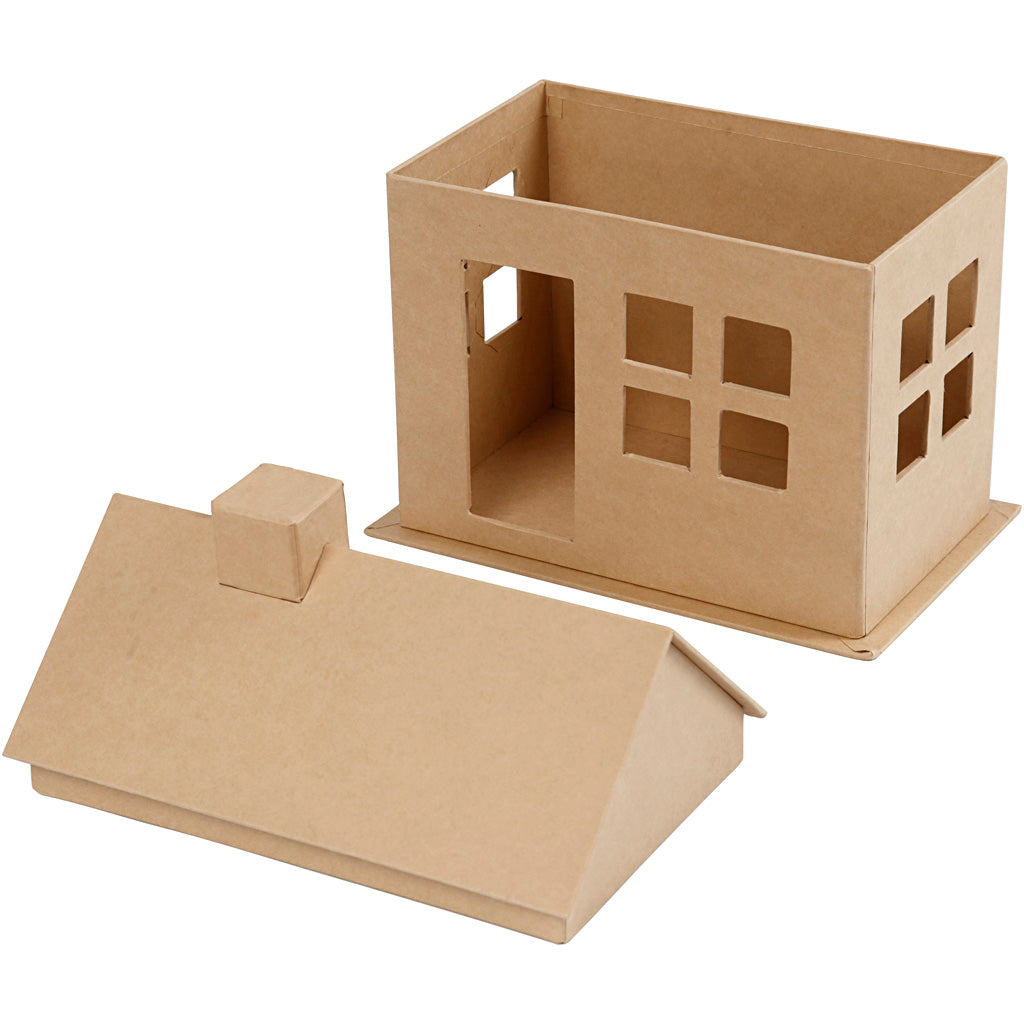 Hus, H: 23 cm, D: 14,5 cm, L: 22,5 cm, 1 stk.