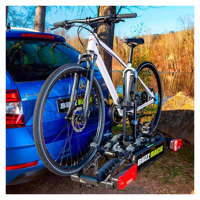 Cykelholder til 2 cykler, anhængertræk, foldbar, max 40 kg - Buzzrack