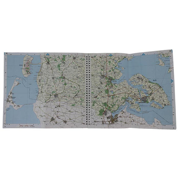 Vejkort 1:200.000 - Danmarks Kortbog 2024-2025 med bykort og trafikinformation - Netlager