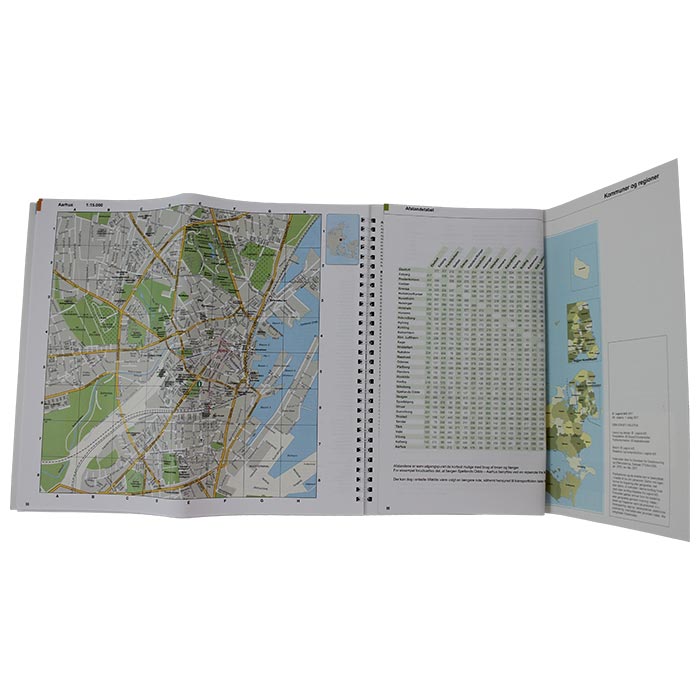 Vejkort 1:200.000 - Danmarks Kortbog 2024-2025 med bykort og trafikinformation - Netlager