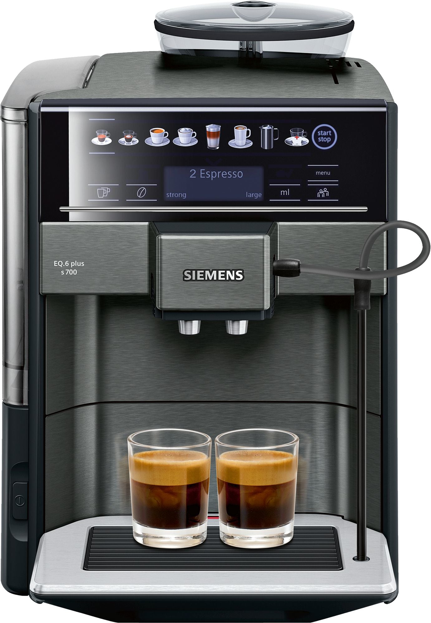 Siemens EQ.6 plus s700 TE657319RW Automatisk kaffemaskine Mørkt rustfrit stål