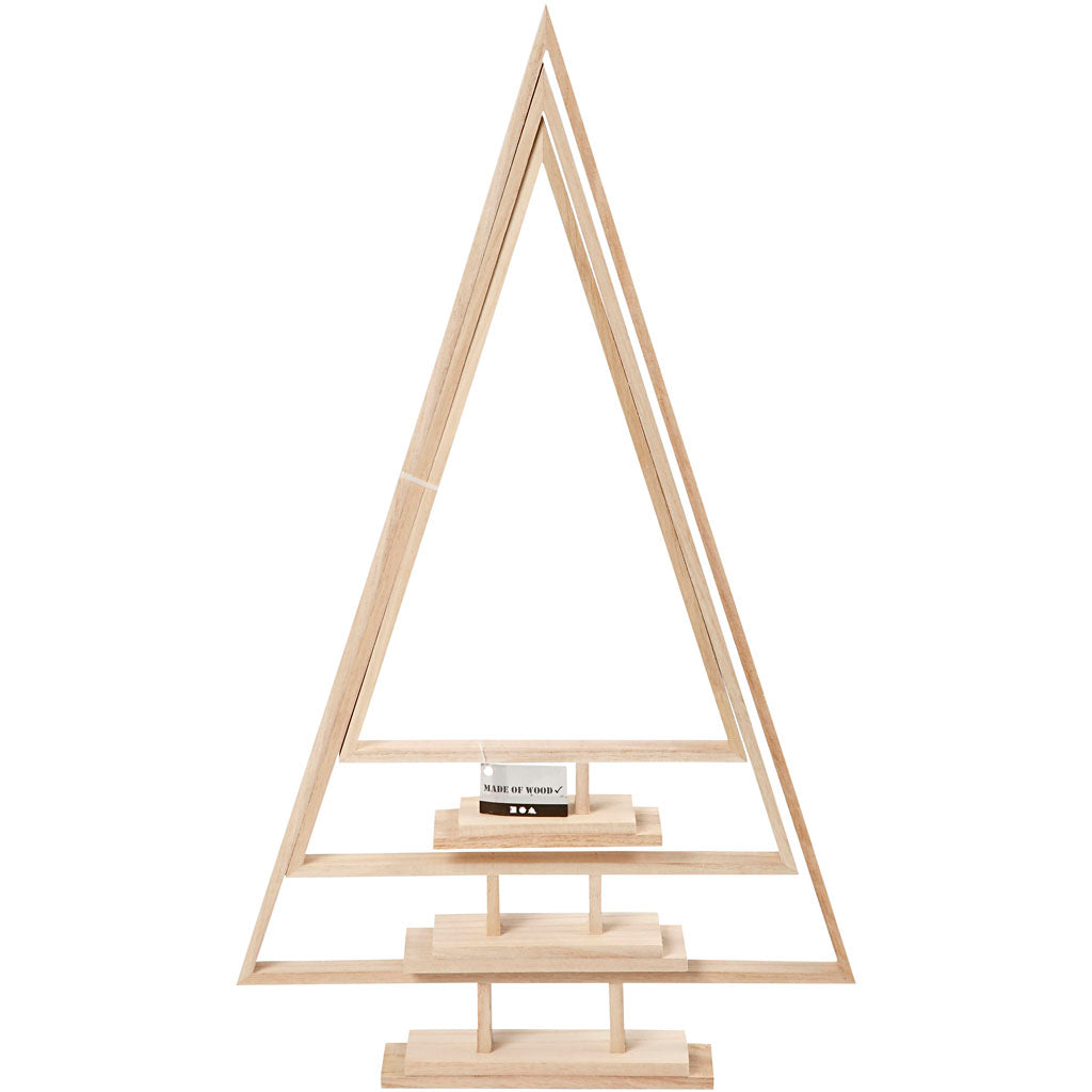 Juletræer , H: 40+50+60 cm, B: 22,5+29+35 cm, 3 stk./ 1 pk.