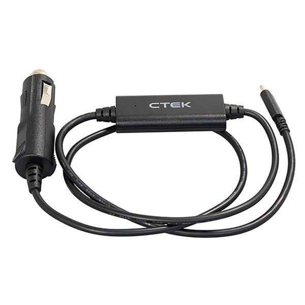 USB-C opladerkabel 12V cigartænder 60W, 1m - CTEK