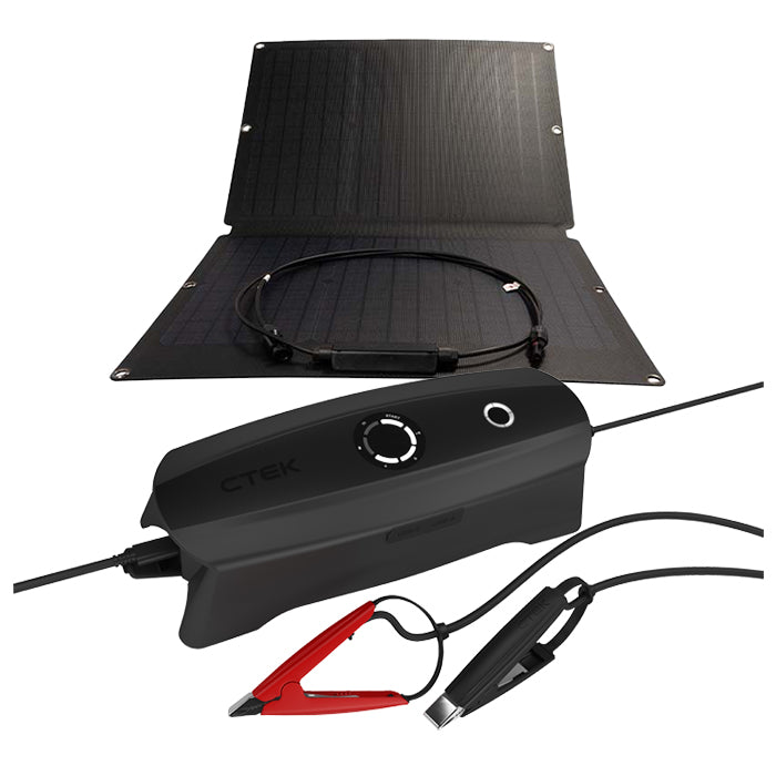 Batterioplader 12V med solpanel - CTEK