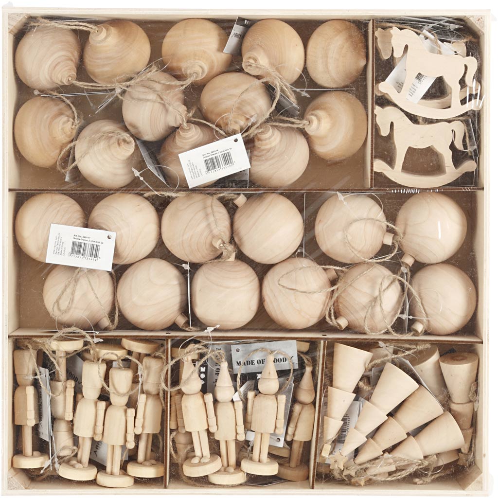 Juleophæng, H: 5,5-9 cm, 72 stk./ 1 pk.