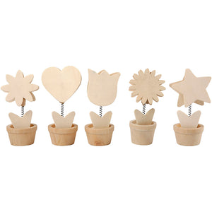 Memo-holder, H: 10 cm, diam. 5 cm, 10 stk./ 1 pk.