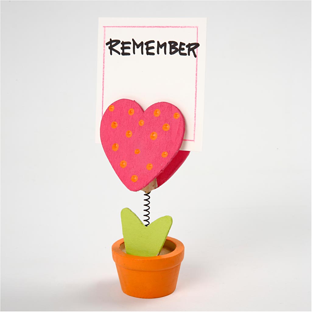 Memo-holder, H: 10 cm, diam. 5 cm, 10 stk./ 1 pk.