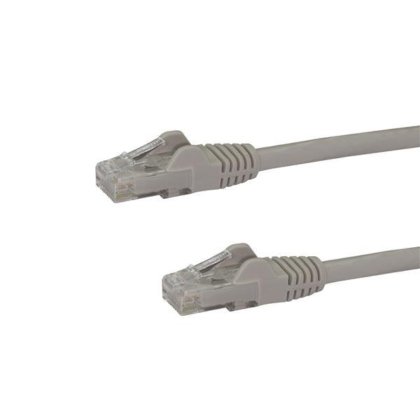 StarTech.com 1m CAT6 Ethernet Cable, 10 Gigabit Snagless RJ45 650MHz 100W PoE Patch Cord, CAT 6 10GbE UTP Network Cable w/Strain Relief, Grey, Fluke Tested/Wiring is UL Certified/TIA - Category 6 - 24AWG (N6PATC1MGR) CAT 6 Ikke afskærmet parsnoet (UTP) 1m