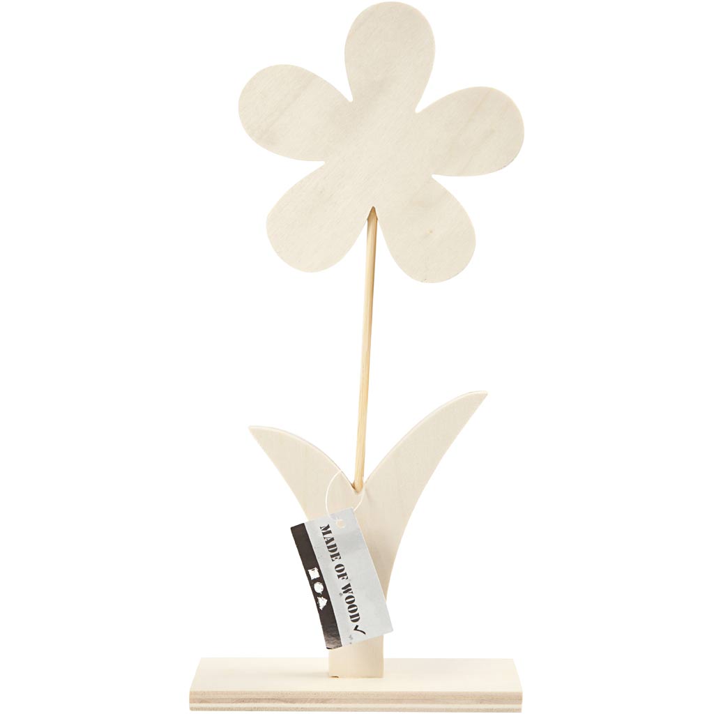 Blomst, H: 26 cm, B: 13 cm, tykkelse 1 cm, 1 stk.