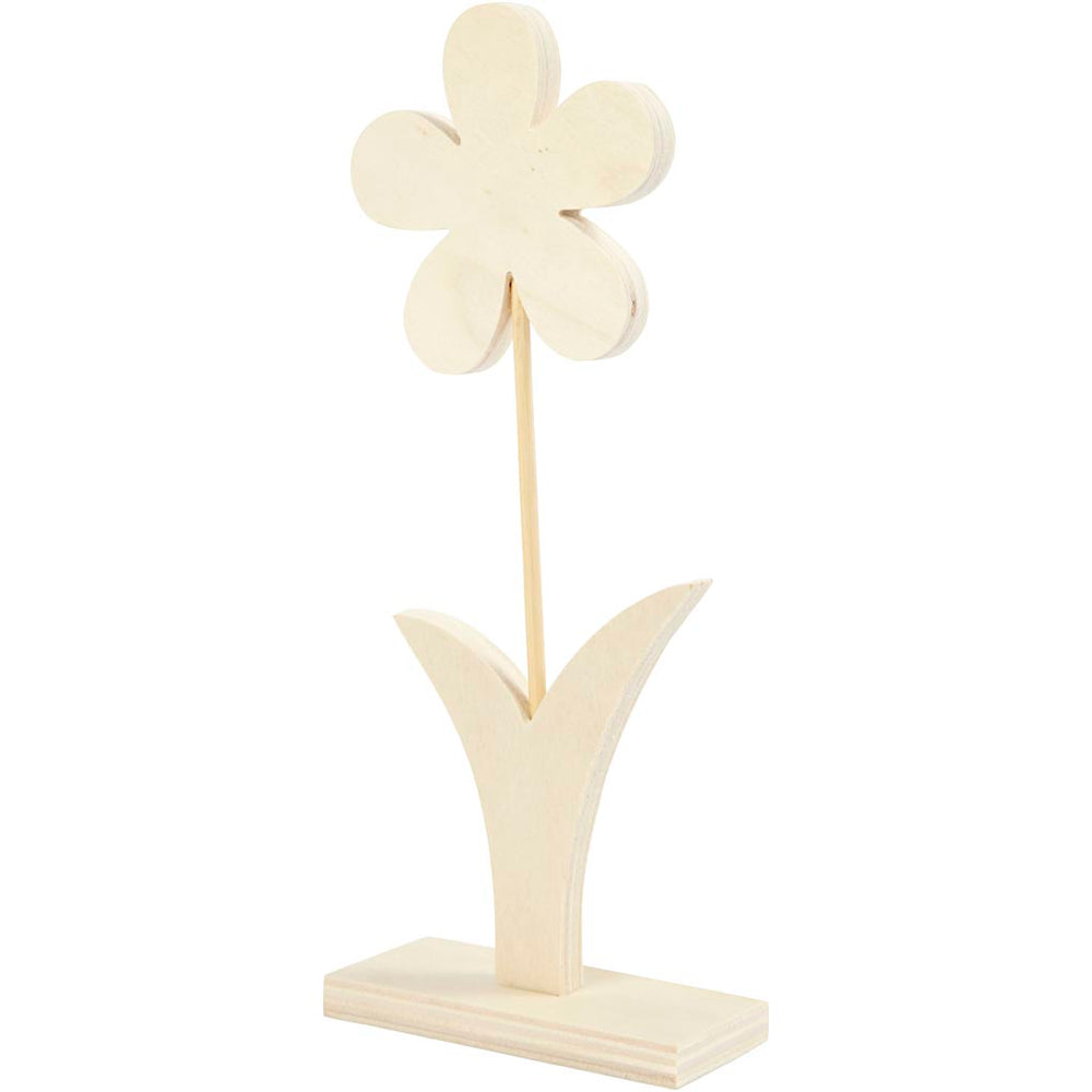 Blomst, H: 23 cm, B: 9,5 cm, tykkelse 1 cm, 1 stk.
