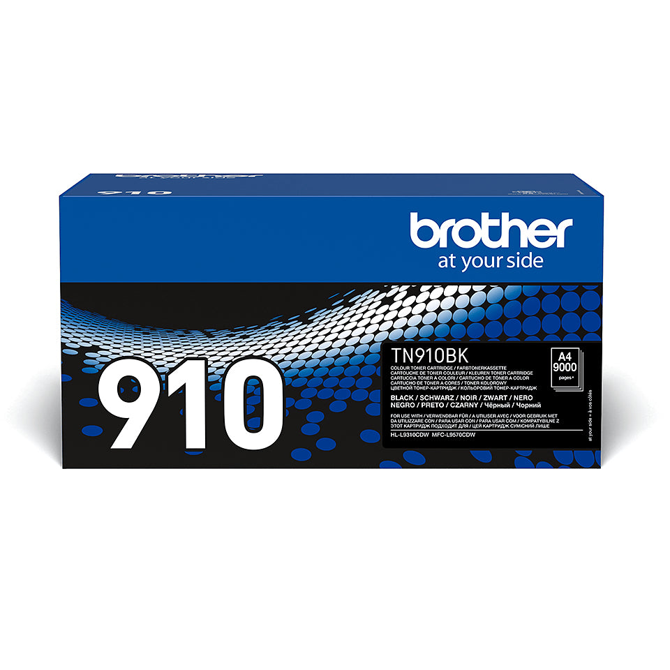 Brother TN 910BK Sort 9000 sider Toner