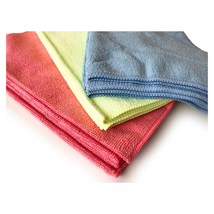 Mikrofiberklude 12 stk til rengøring, fnugfri og maskinvaskbar - Kent