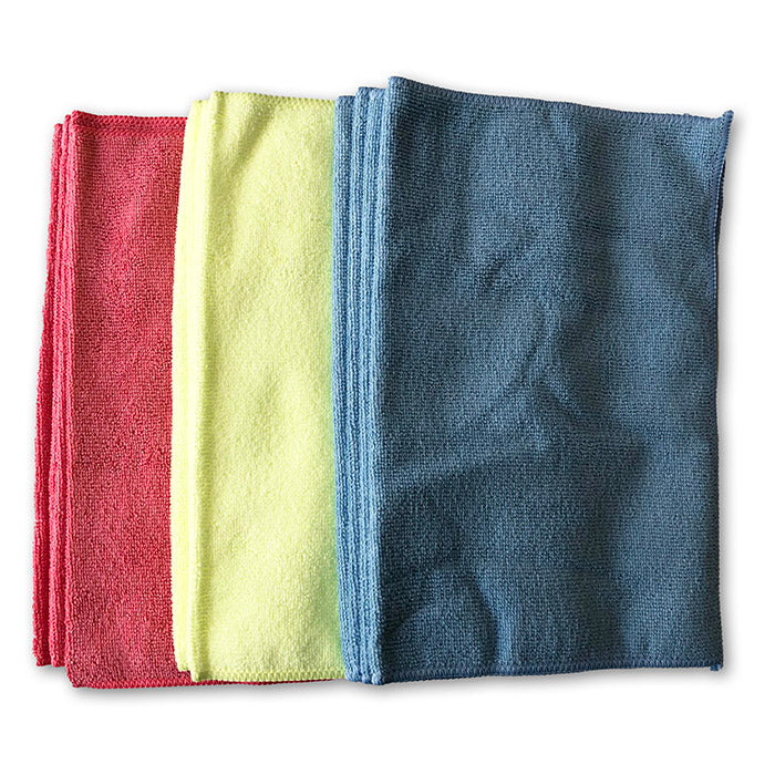 Mikrofiberklude 12 stk til rengøring, fnugfri og maskinvaskbar - Kent